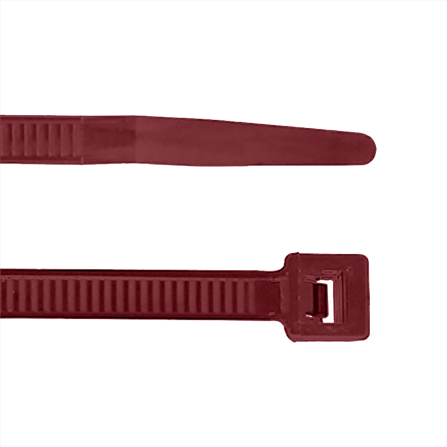 ACT 11in PLENUM Cable Ties, Burgundy, qty100 ACT1150PL