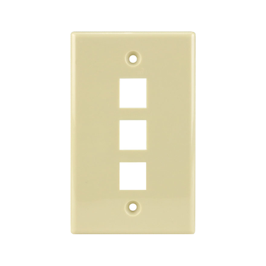 KEYSTONE WALL PLATE FOR 3 CON3003I