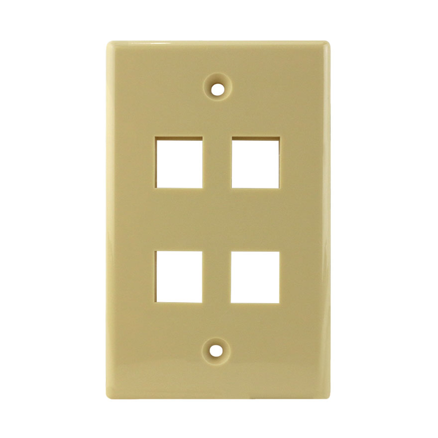 KEYSTONE WALL PLATE FOR 4 CON3004I