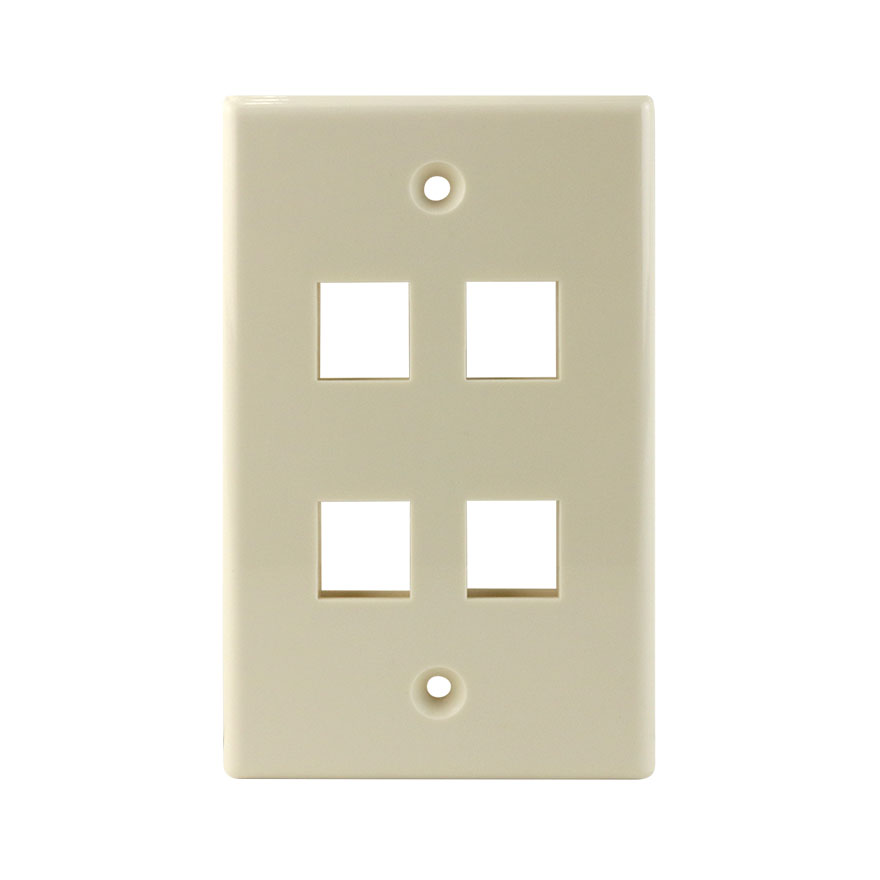 KEYSTONE WALL PLATE FOR 4 CON3004LA