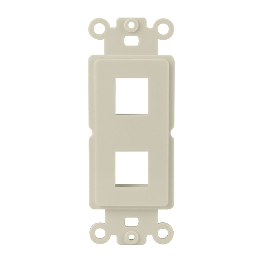 Lgt Almond 2 Port Decora Strap CON3052LA