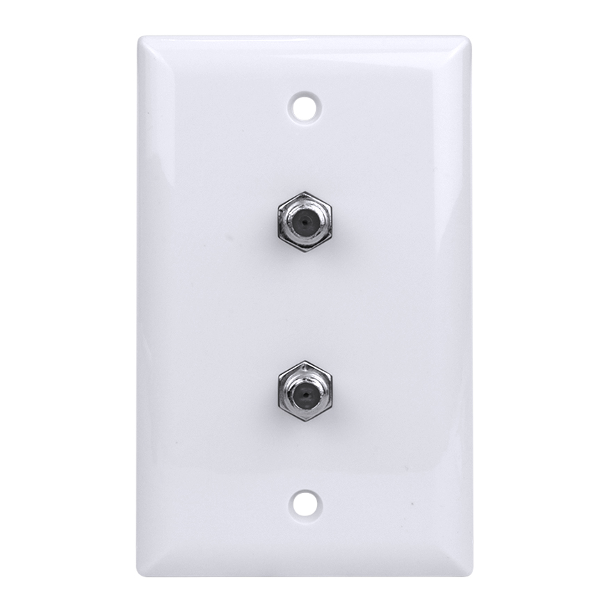 WHITE PLATE WITH 2 F-81 CON7010W