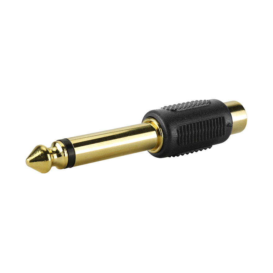 1/4 MALE TO SINGLE RCA FEMALE CON7013
