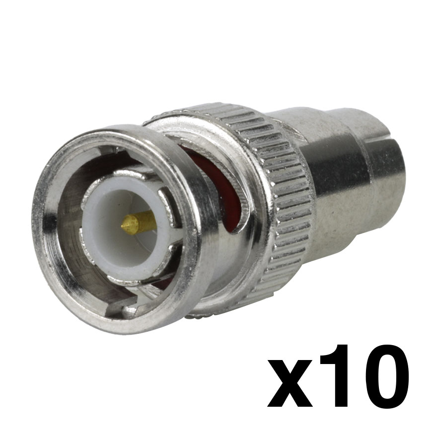 BNC MALE TO RCA MALE 10pcs CON8002