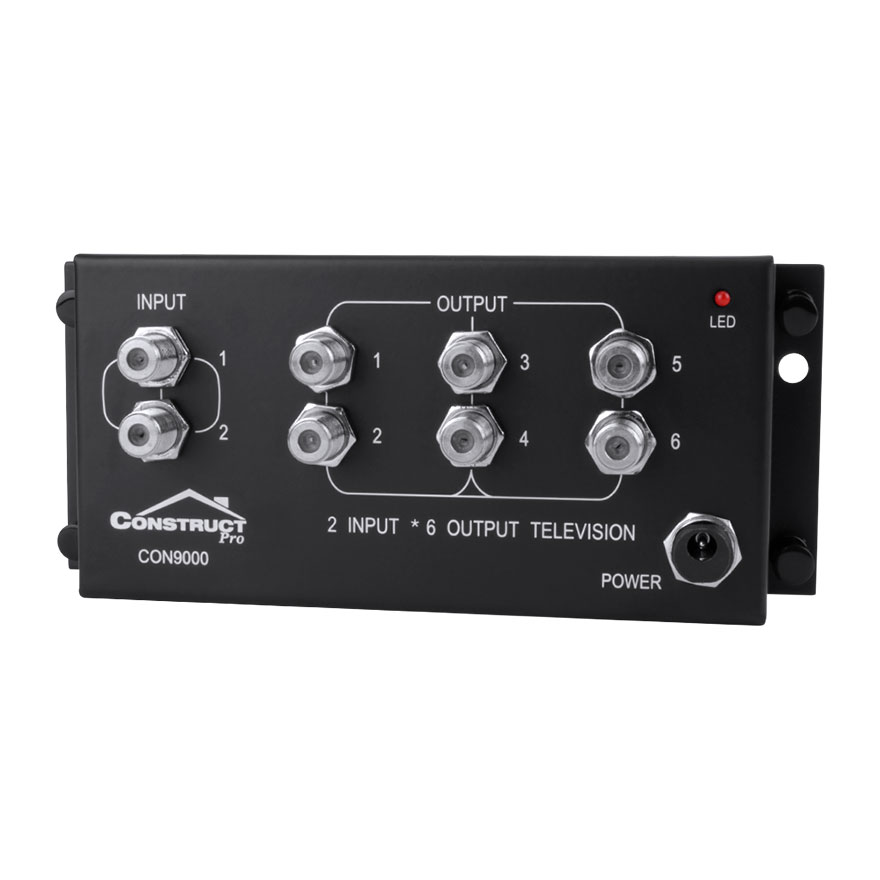 Construct Pro 2 x 6 Video Distribution Module CON9000
