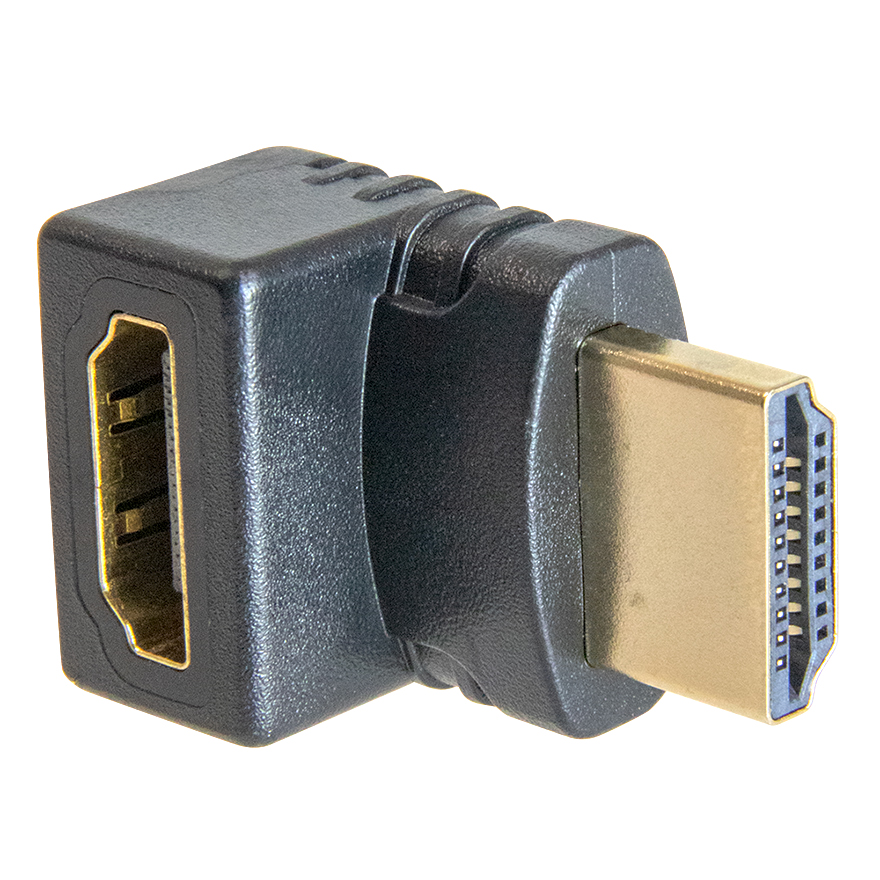 Elementhz 90deg (Down) HDMI Adapter, Male/Female (opposite ELE1091) ELE1092