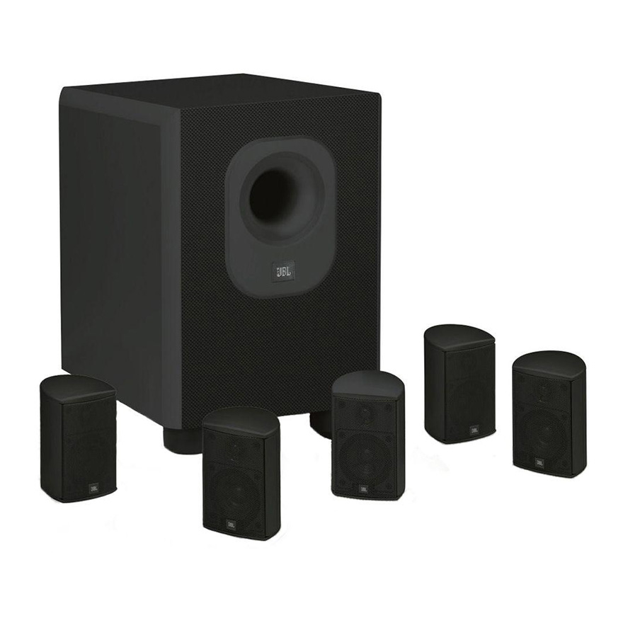 JBL AEH50BL Architectural 5.1 Channel Surround Sound Home Cinema Speaker System with 5