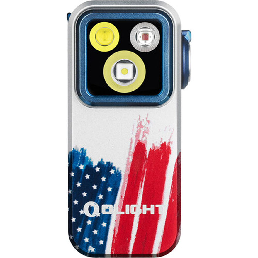 Olight Oclip Pro Rechargeable Clip-On Light | Stars &amp; Stripes