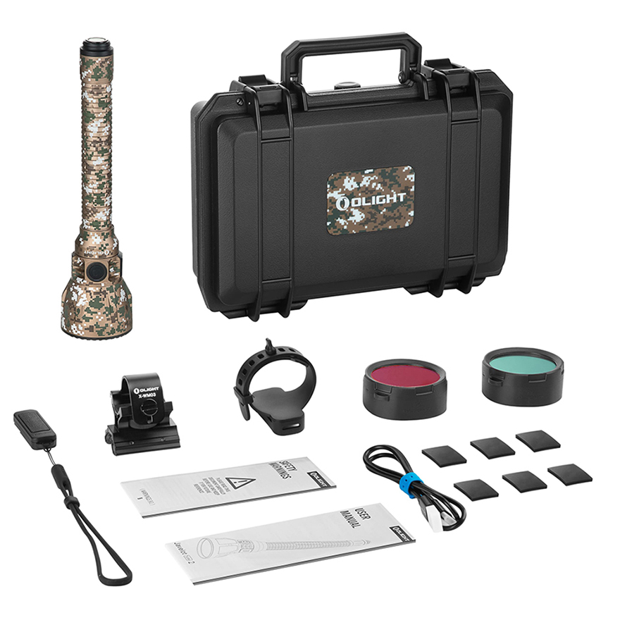  Javelot Turbo 2 1500m Long-Range Flashlight - Digital Camouflage Premium 