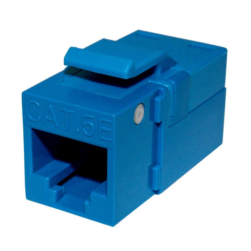 Platinum Tools 705BL-1 EZ SNAPJACK for  Cat5e Keystone, Blue, each PLA1016
