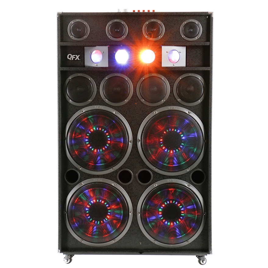 qfx speaker with disco light