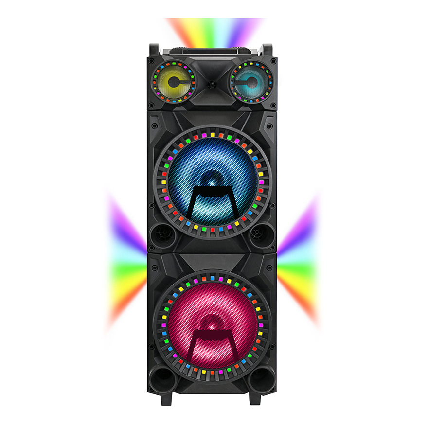 QFX PBX1212 Dual 12” High Powered Rechargeable Bluetooth Party Speaker Skywalker