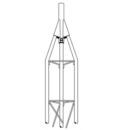 25AG 9 FT TOP TOWER SECTION ROHN25AG