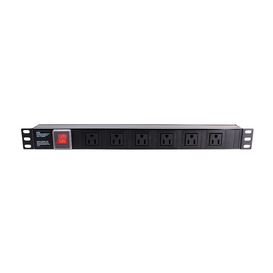Royal Racks 1U Power Strip with Six Outlets ROY1245