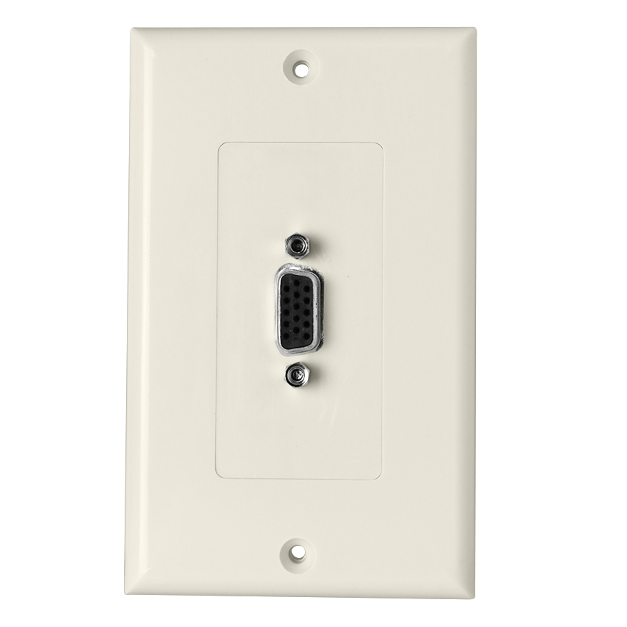 Skywalker Signature Series Wall Plate with VGA  Female to Female, Almond SKY05077A