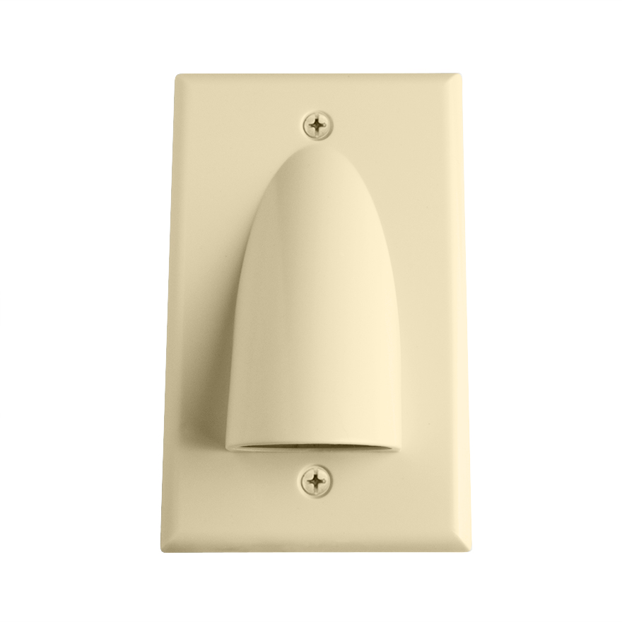 Skywalker Signature Series Single Gang Bundled Cable Wall Plate, Ivory SKY05087IS