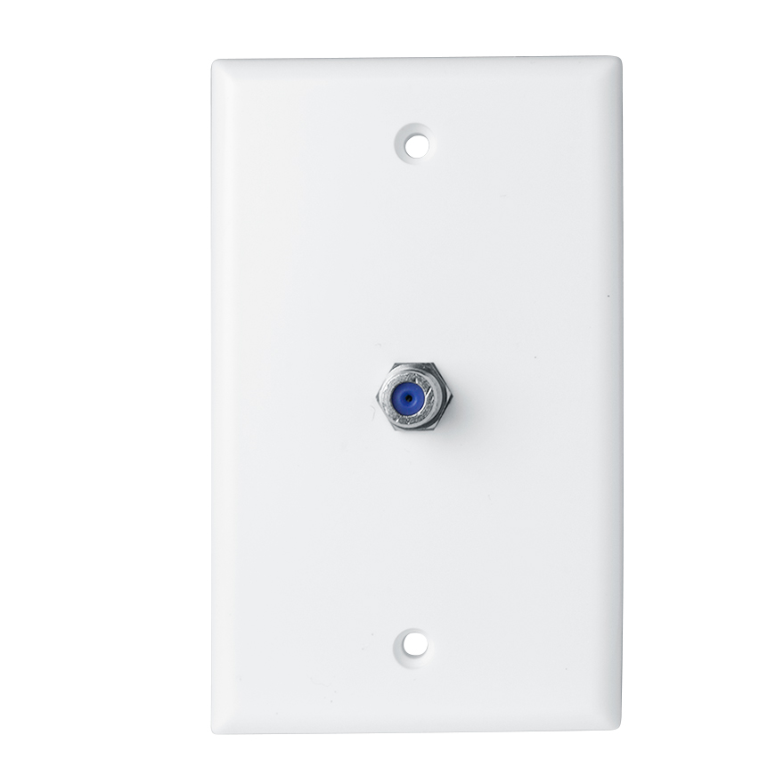 Skywalker Signature Series Wall Plate w/single 3.0ghz F-81, White SKY05091W