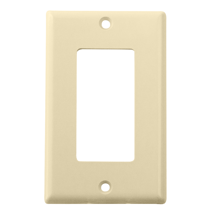Model ASGWPIV Single Gang Keystone Decora Style Wall Plate, Ivory SKY07221I