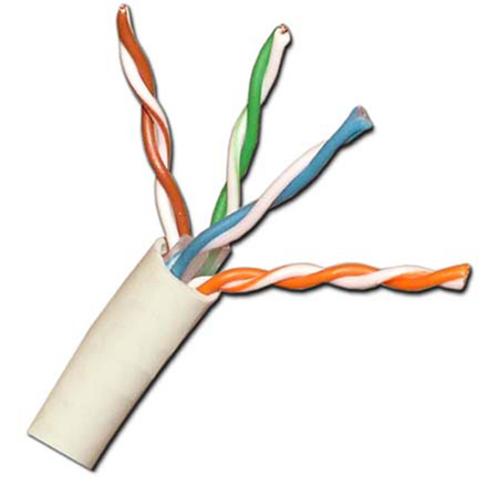 Vertical Cable Cat-6 Plenum, 23awg Solid, 1000ft Pull box, White VER1521