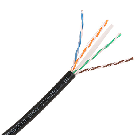 UV Resistant Cat 6 Black VER1550