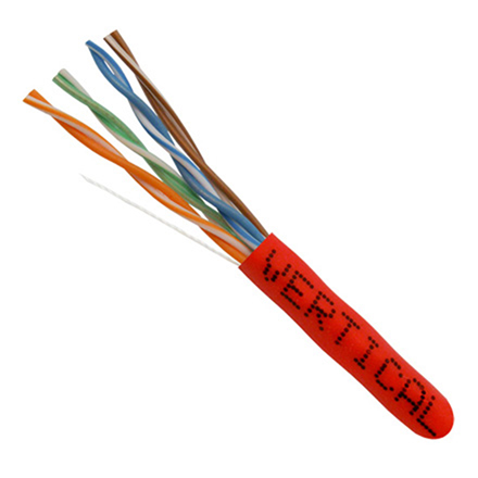 Cat 5e 1000 FT BOX/Red VER1594