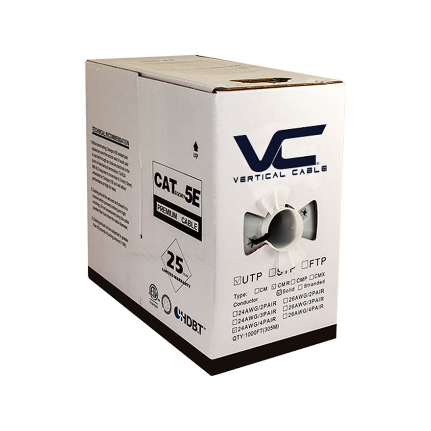 Cat 5e 1000 FT BOX/Black VER1596