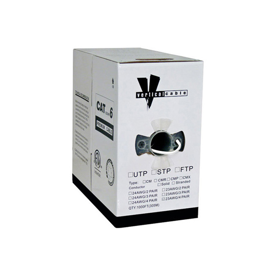 Cat 6 1000 FT BOX/White VER1601
