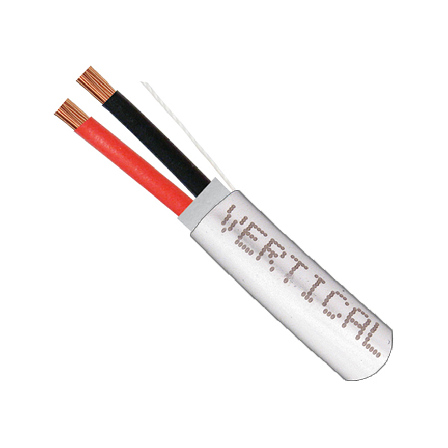 Vertical Cable®  209-2328 Conductor 18AWG Wire Speaker Cable (White | 500 ft Pull Box)