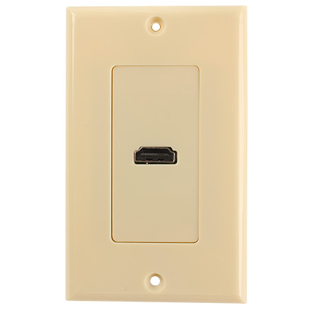 Choice Select HDMI to Cat5e Audio/Video Balun Extender Wall Plates, Ivory