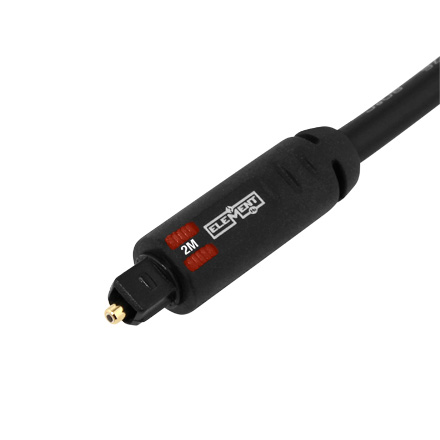 Element-Hz Digital-Audio Fiber Optic/Toslink Cable 2 Meter (6.56ft)