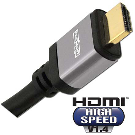 Element-Hz 1m (3.28ft) High Speed HDMI Cable w/ Ethernet, Round Jacket (Silver)