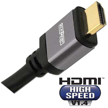Element-Hz 15m (49.2ft) High Speed HDMI Cable w/ Ethernet, Round Jacket (Gray)