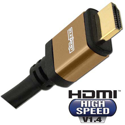 Element-Hz 20m (65.6ft) High Speed HDMI Cable w/ Ethernet, Round Jacket (Brown)