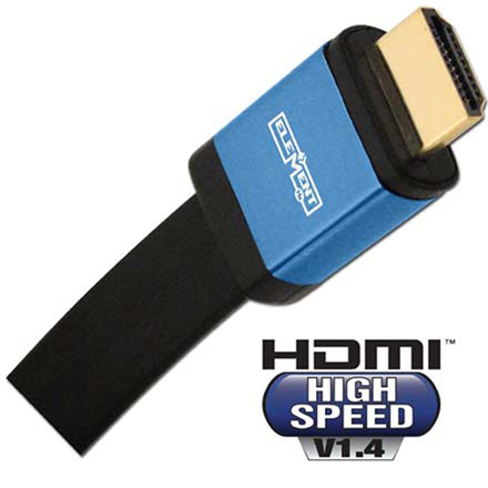 Element-Hz 3m (9.84ft) High Speed HDMI Cable w/ Ethernet, Flat Jacket (Blue)