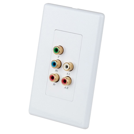 Element Hz Cat-5e/6 Balun for Component Video and Stereo Audio Wall Plate (Pair)