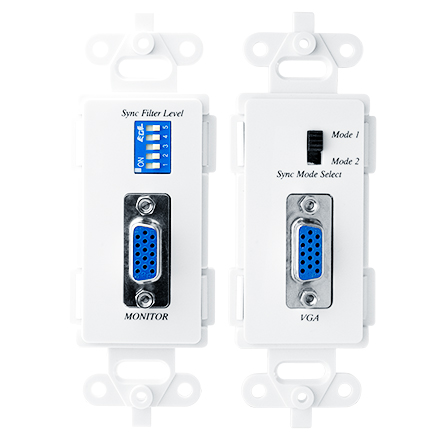 Element-Hz VGA over Cat5e/6 Extender Wall Plate