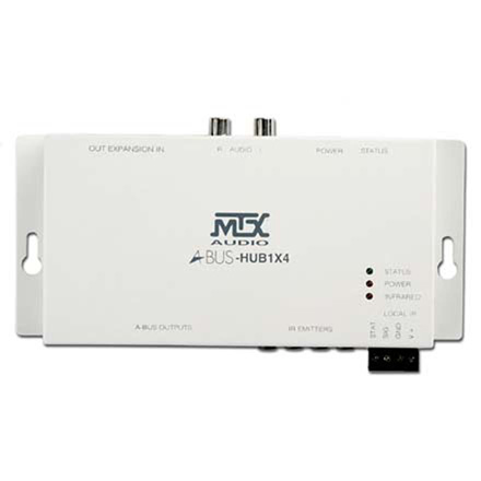 MTX Model ABUS-HUB1X4 Hub, 4 zone, single source, each