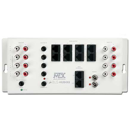 MTX Model ABUS-HUB4X8 Hub, 4 zone, 4 source, 8 room, each
