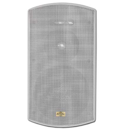 Aton Model O62W 6.25in Outdoor Speakers with Fiberglass Woofer, white, pair