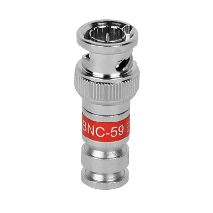 Channel Master Model PCTBNC59 RG-59 BNC Fittings, Red, qty 50
