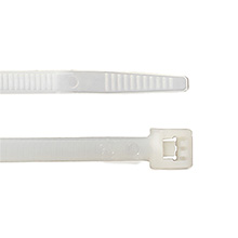 ACT 11in Cable Ties, Clear, qty100 ACT1150C