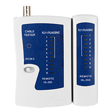 Advantage RJ-45/ RJ-11 Cable Tester for Phone and Cat5e Cable