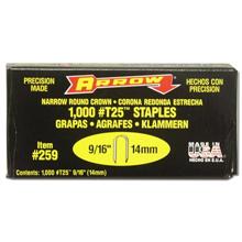 Arrow T-25 Staples 9/16in, qty1000 ARR916C