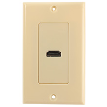 Choice Select HDMI to Cat5e Audio/Video Balun Extender Wall Plates, Ivory