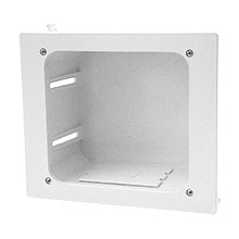 Construct Pro In-Wall Recessed Entertainment Box, white CON1001