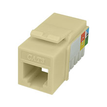 KEYSTONE RJ-11 PHONE JACK  (IVORY) CON3022I