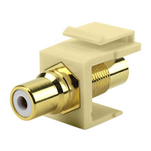 RCA to RCA Keystone Jack IVORY CON3031I