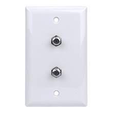 WHITE PLATE WITH 2 F-81 CON7010W