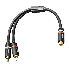 Element-Hz 2-Male to 1-Female RCA Y-Adapter