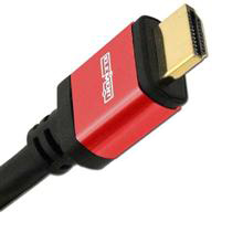 Element-Hz 2m (6.56ft) High Speed HDMI Cable w/ Ethernet, Round Jacket (Red)